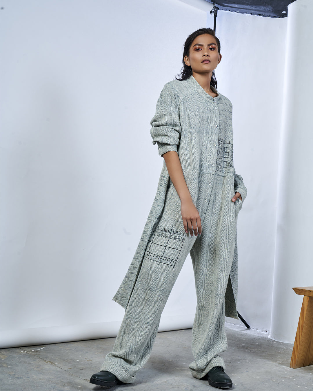 Organic cheap cotton jumpsuit