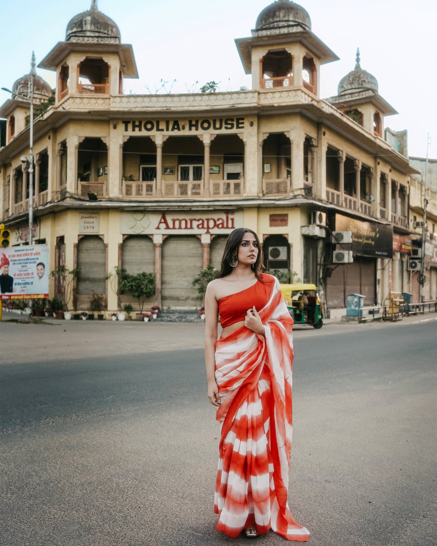 Vibrant Red Surkh Saree