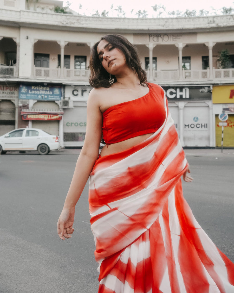 Vibrant Red Surkh Saree