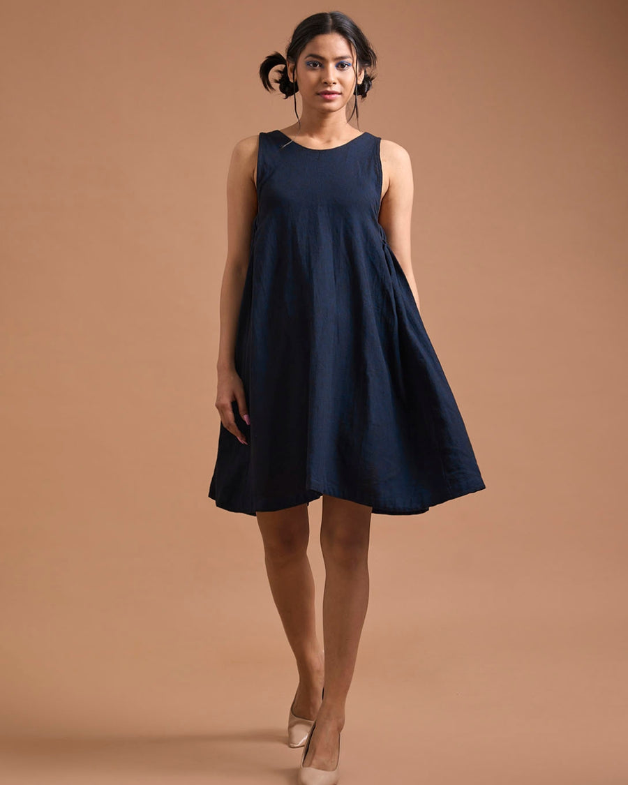 Midnight Breeze Twill Dress