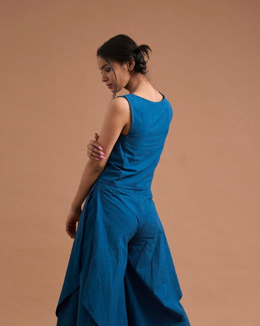 Indigo Breathable Serenity Khadi Top