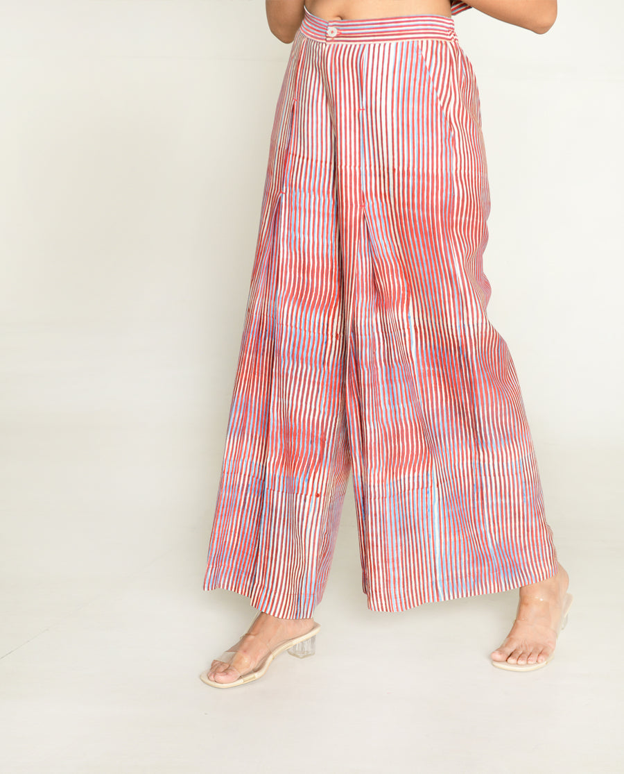 Plosky Cloud Kurta With Wide Leg Pant