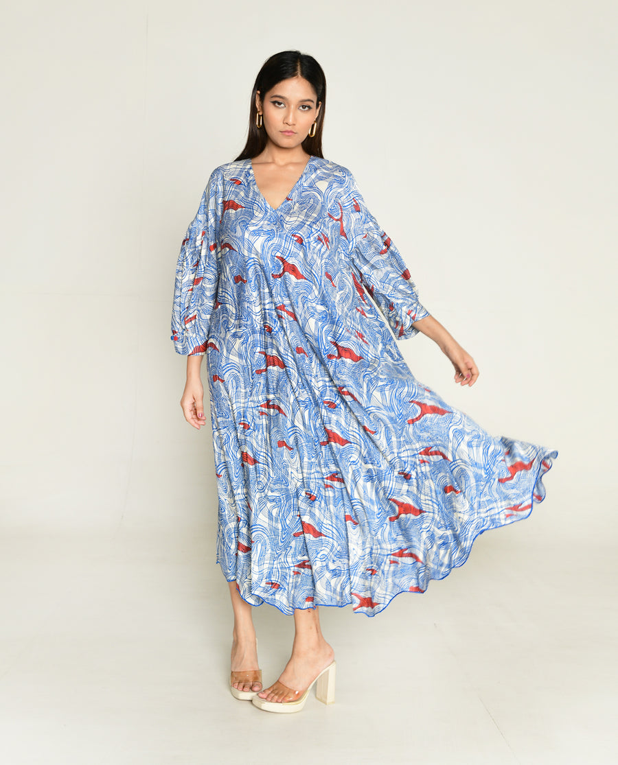 Ponzo Puff Sleeve Dress