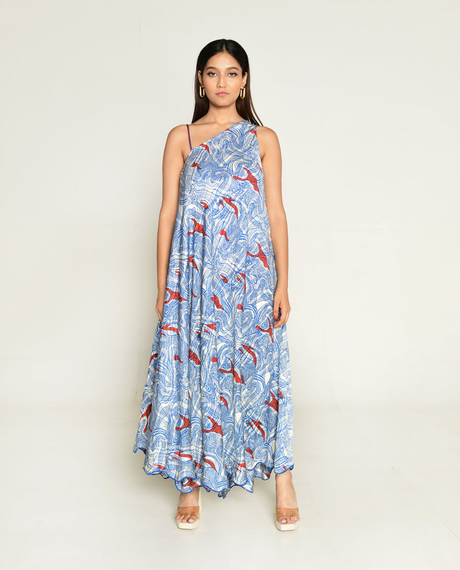 Ponzo One Shoulder Maxi