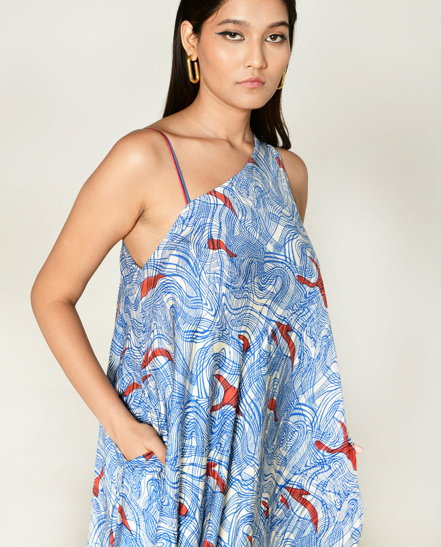 Ponzo One Shoulder Maxi