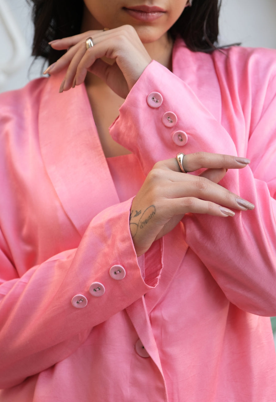 Settle For More Blazer - Pink